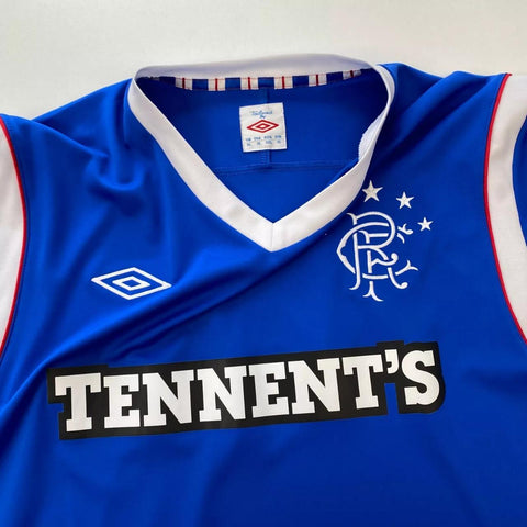 Vintage Umbro Glasgow Rangers 2011-12 Home Shirt Mens Size XL Blue Jersey.