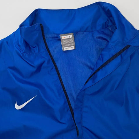 Vintage Nike Full-Zip Jacket Mens Size L Navy Blue Fit-Storm Windbreaker Retro.