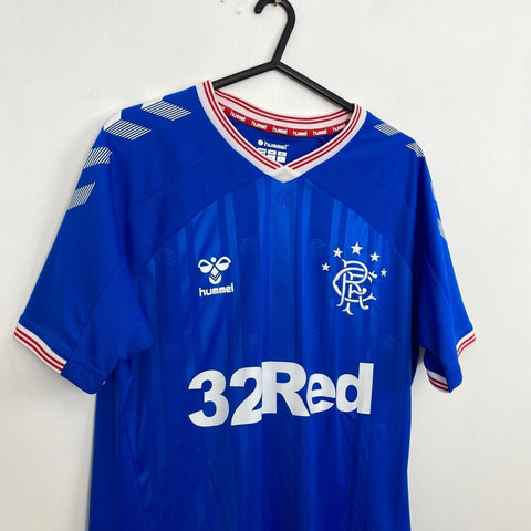 Hummel Rangers Glasgow Home Shirt 2019-20 Jersey Mens Size M Blue RAN-001SSA.