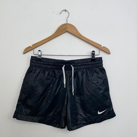 Nike Womens Sports Athletic Shorts Black Size S Lightweight Swoosh Logo.