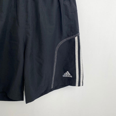 Vintage 2013 Adidas Track Shorts Mens Size S Black Three Stripes Brief Lined.
