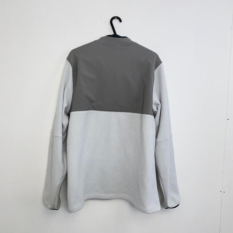 Nike Therma-Fit Golf Pullover Fleece 1/4 Zip Mens Size M Grey Photon Dust Swoosh