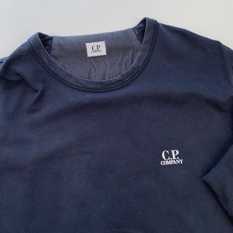 C.P Company CP Sweatshirt Basic Logo Mens Size XL Navy Pullover Authentic.