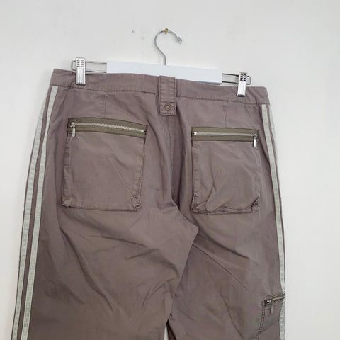 Vintage Adidas Outdoor Cargo Pants Trousers Womens Size UK16 / W34 Brown Y2k.