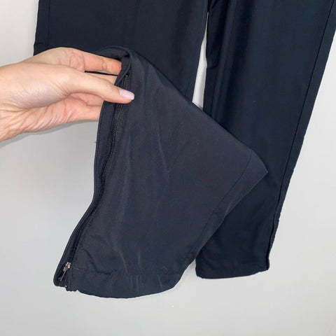 Nike Woven Track Trousers Tracksuit Joggers Mens Size M Black Pants Retro-Style.