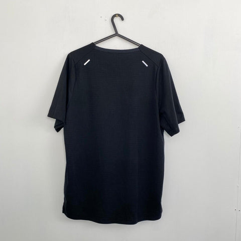 Nike Dri-Fit Running Top T-Shirt Mens Size M Black 365 Sport Festival S/S.