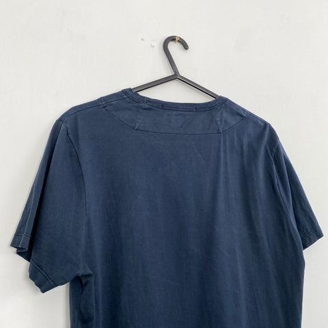 CP Company Authentic Short-Sleeve T-Shirt Mens Size M Navy C.P Mako Cotton.