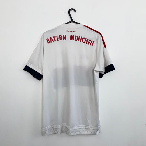 Adidas Bayern Munich 2015-16 Away Shirt Mens Size M Jersey Munchen White AH4790