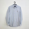 Polo Ralph Lauren Striped Button-Up Shirt Mens Size S Blue White Holiday L/S.