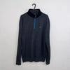 Calvin Klein Golf 1/4 Zip Knit Pullover Jumper Mens Size M Grey Quarter-Zip CK.