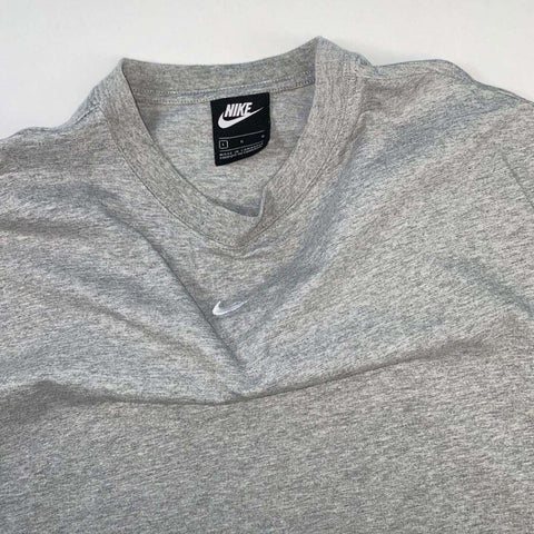 Nike Sportswear Essential Womens Dress Size L Grey Center Swoosh T-Shirt.