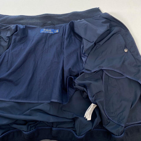Polo Ralph Lauren Windbreaker Jacket Golf Mens Size L Navy Full-Zip Preppy Logo. - Stock Union