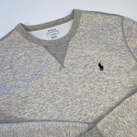 Polo Ralph Lauren Performance Sweatshirt Mens Size M Grey Crewneck Basic Logo. - Stock Union