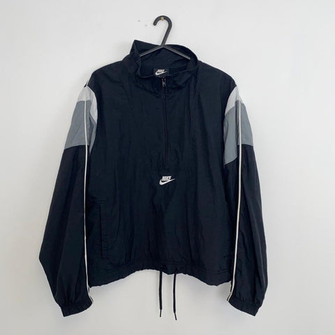 Nike Sportswear Woven Jacket Womens Size S Black Pullover Track Center Swoosh - Stock Union