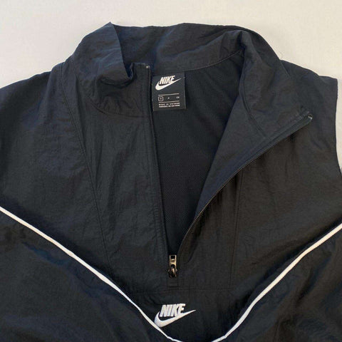 Nike Sportswear Woven Jacket Womens Size S Black Pullover Track Center Swoosh - Stock Union