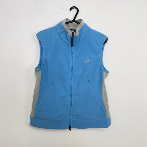 Vintage Nike ACG Vest Gilet Body Warmer Fleece Womens Size M Blue / Grey Rare. - Stock Union