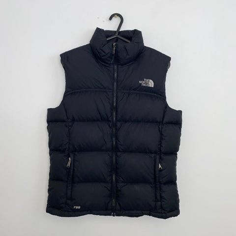 Vintage The North Face Puffer Gilet 700 Down Vest Womens Size M Black TNF.