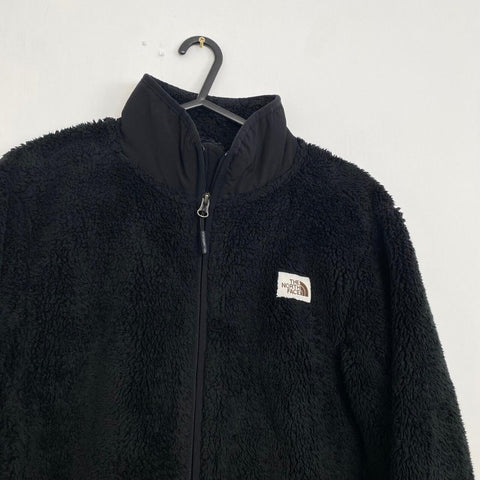 The North Face Fluffy Fleece Sherpa Jacket Mens Size S Black Retro Rare TNF.