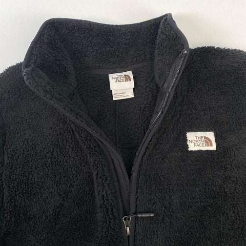 The North Face Fluffy Fleece Sherpa Jacket Mens Size S Black Retro Rare TNF.