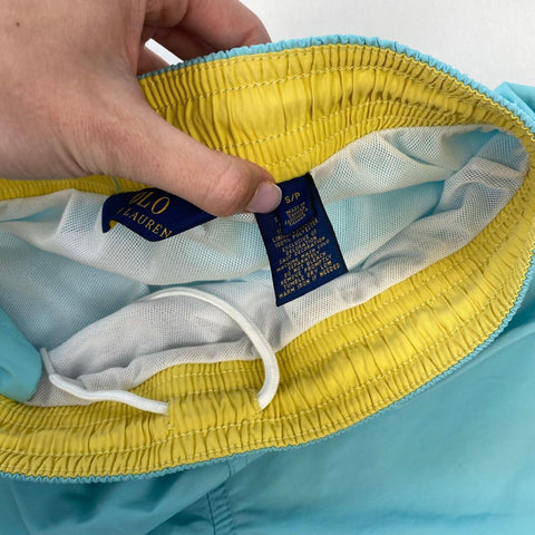 Polo Ralph Lauren Swim Shorts Mens Size S Blue Holiday Swimming Trunks Logo.