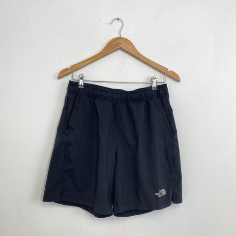 The North Face Woven Track Shorts Mens Size M Black TNF Pockets Summer.