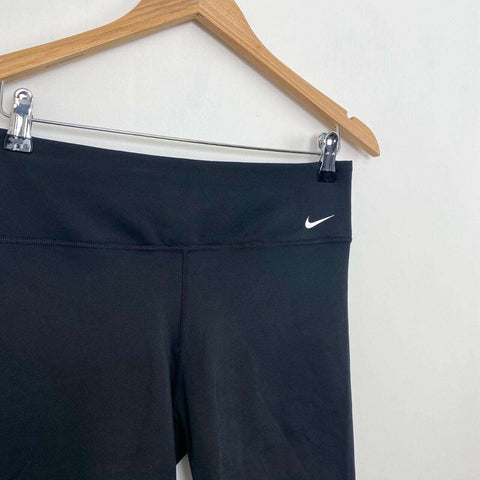 Nike Dri-Fit Compression Biker Shorts Womens Size L Black Casual Athleisure.