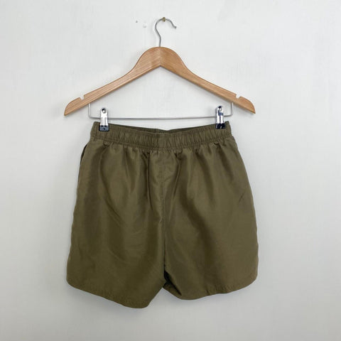 Nike Dri-Fit Woven Shorts Womens Size S Khaki Green Pockets Lined Summer Casual.