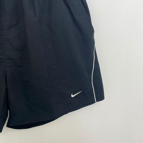 Vintage Nike Woven Track Shorts Mens Size XXL Black Retro Summer Pockets Logo.