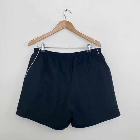 Vintage Nike Woven Track Shorts Mens Size XXL Black Retro Summer Pockets Logo.