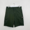 Dickies Workwear Cargo Shorts Mens Size W36 Green Utility Carpenter Retro Summer