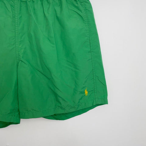 Vintage Polo Ralph Lauren Swim Shorts Mens Size M Green Holiday Swimming Trunks