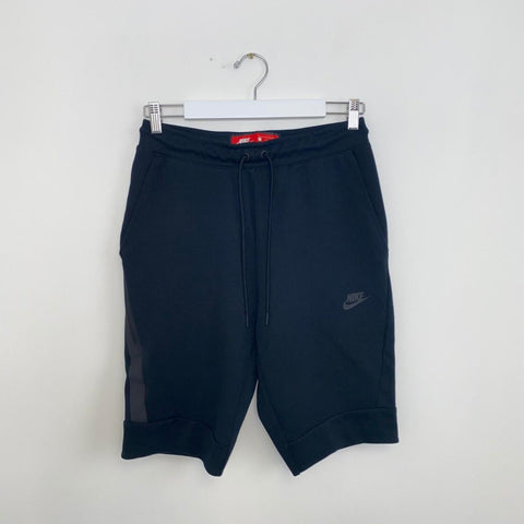 Nike Tech Fleece Sweat Shorts Mens Size S Black Casual Summer Swoosh Logo.