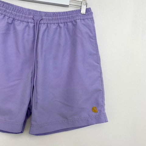 Carhartt WIP Chase Swim Trunks Mens Size M Lavender Purple Casual Pockets Lined.