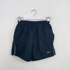 Vintage Nike Woven Track Shorts Mens Size S Black Swoosh Pockets Brief-Lined
