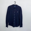 Polo Ralph Lauren Featherweight Mesh Button-Up Casual Mens Size S Navy Holiday.