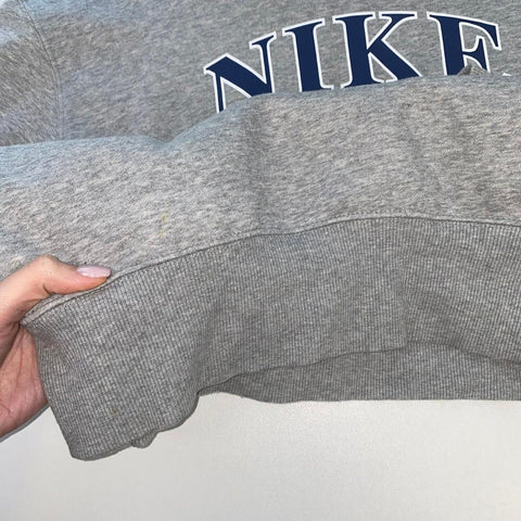 Nike Sportswear Phoenix Spellout Women's Oversized Sweatshirt Size XS Grey Crew.