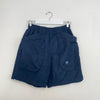 Vintage Nike Woven Shorts Mens Size M Navy Summer Logo Sports Pockets Retro.