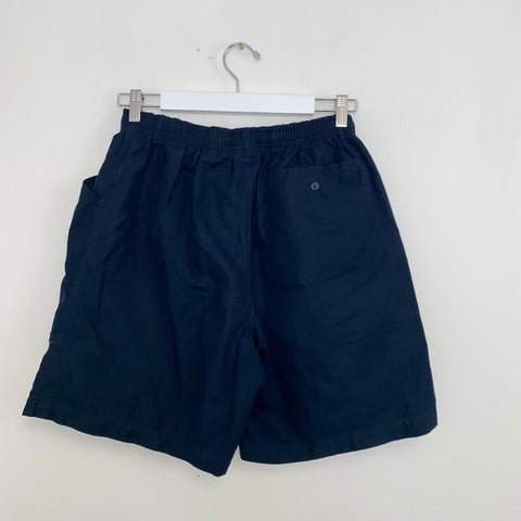 Vintage Nike Woven Shorts Mens Size M Navy Summer Logo Sports Pockets Retro.