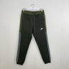 Nike Hybrid Fleece Joggers Mens Size M Khaki Green Tapered Slim Sweatpants Logo.