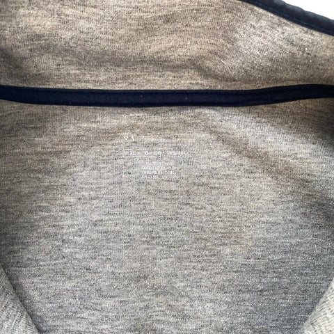 Polo Ralph Lauren 1/4 Zip Colour Block Sweatshirt Hybrid Mens Size XL Grey Navy.