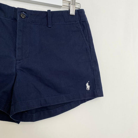 Ralph Lauren Sport Casual Summer Shorts Womens Size 6 / W30 Navy Embroidered