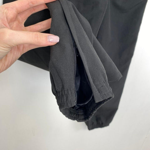 Vintage Reebok Woven Track Pants Tracksuit Trousers Mens Size S Black Logo.