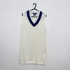 Polo Ralph Lauren Wimbledon Tennis Cable Knit Dress Jumper Womens Size S White.