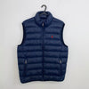 Polo Ralph Lauren Lightweight Down Puffer Gilet Vest Mens Size M Navy Logo.