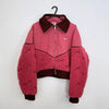 Nike Womens Icon Clash Fleece Sherpa Crop Jacket Size M Pink High Pile Cosy.