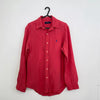 Polo Ralph Lauren Mens Linen Silk Button-Up Shirt Size S Pink Holiday L/S.