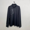 Ralph Lauren RLX Mens 1/4 Zip Pullover Top Size XL Dark Grey Pattern Golf Tech