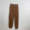 Nike Basic Joggers Sweatpants Womens Size XS Brown Loose Lounge Fleece Pant.