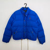 Preowned Polo Ralph Lauren Womens Puffer Jacket Size XL [Fit as L] Blue Down Basic Winter