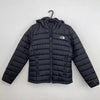 Preowned The North Face Womens Padded Puffer Jacket Size M Black Outdoor TNF Midweight.